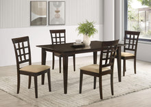 Load image into Gallery viewer, Gabriel 5-piece Rectangular 59-inch Dining Set Cappuccino