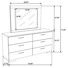 Load image into Gallery viewer, Felicity Dresser With Mirror