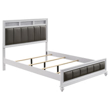 Load image into Gallery viewer, Barzini California King, E.King, & Queen Upholstered Panel Bed White