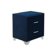 Load image into Gallery viewer, Melody 2-drawer Upholstered Nightstand Pacific Blue