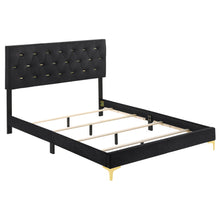 Load image into Gallery viewer, Kendall Panel Bed E.King, & Queen Black & White