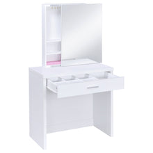 Load image into Gallery viewer, Harvey Makeup Vanity Table with Mirror and Stool