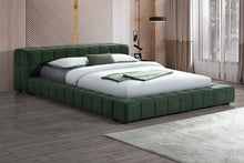 Load image into Gallery viewer, Trinity California King, E.king, Queen, & Full Bed Green & Light Taupe