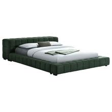 Load image into Gallery viewer, Trinity California King, E.king, Queen, & Full Bed Green & Light Taupe