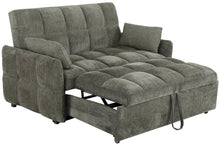 Load image into Gallery viewer, Cotswold Tufted Cushion Sleeper Sofa Bed Light Grey & Dark Grey
