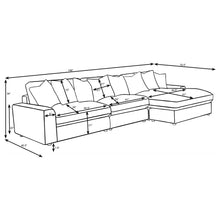 Load image into Gallery viewer, Blaine Upholstered Reversible Chaise Sectional Sofa