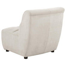 Load image into Gallery viewer, Charlotte Upholstered Curved Armless Chair Ivory