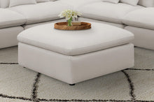 Load image into Gallery viewer, Hobson Cushion Seat Ottoman Off-White