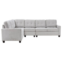 Load image into Gallery viewer, Georgina 4-piece Upholstered Modular Sectional Sofa Beige