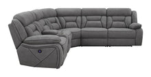 Load image into Gallery viewer, Higgins 4-piece Upholstered Power Sectional Grey