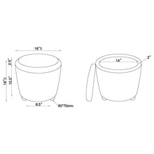 Load image into Gallery viewer, Valia Ottoman