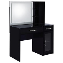 Load image into Gallery viewer, Flora Makeup Vanity Table with LED Mirror and Stool