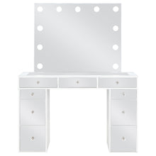 Load image into Gallery viewer, Regina Makeup Vanity Table with LED Mirror and Stool