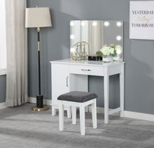 Load image into Gallery viewer, Elijah Makeup Vanity Table with LED Mirror and Stool