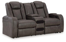 Load image into Gallery viewer, Fyne-Dyme Power Reclining Loveseat with Console