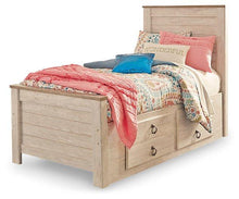Load image into Gallery viewer, Willowton Bed with 2 Storage Drawers image