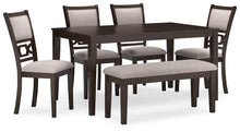 Load image into Gallery viewer, Langwest Dining Table and 4 Chairs and Bench (Set of 6) image