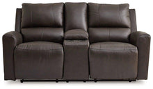 Load image into Gallery viewer, Boxmere Power Reclining Loveseat with Console