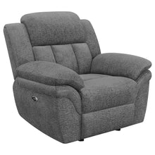 Load image into Gallery viewer, Bahrain Upholstered Power Glider Recliner Charcoal image