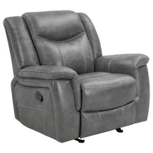 Load image into Gallery viewer, Conrad Upholstered Motion Glider Recliner Grey image
