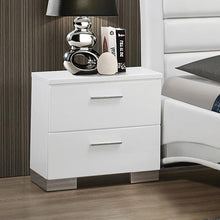 Load image into Gallery viewer, Felicity 2-drawer Nightstand Glossy White