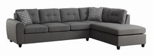 Load image into Gallery viewer, Stonenesse Tufted Sectional Grey