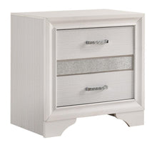 Load image into Gallery viewer, Miranda 2-drawer Nightstand Tray White