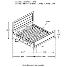 Load image into Gallery viewer, Kauffman California King, Eastren King, & Queen Panel Bed Dark Cocoa