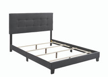 Load image into Gallery viewer, Mapes Tufted Upholstered Eastern King, Queen, Twin & Full Bed Charcoal & Grey