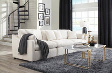 Load image into Gallery viewer, Hobson Cushion Seat Ottoman Off-White