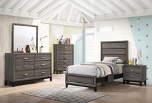 Load image into Gallery viewer, Watson Full & Twin Panel Bed Grey Oak