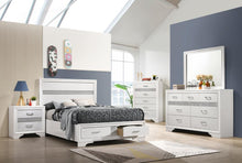 Load image into Gallery viewer, Miranda Full & Twin Storage Bed White