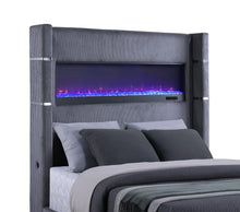 Load image into Gallery viewer, Tisdall California King, E.King & Queen Bed Grey, Black & Queen