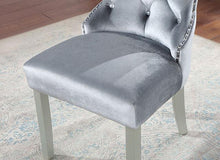 Load image into Gallery viewer, ADALIA Wingback Chair (2/CTN), Silver/Dark Gray