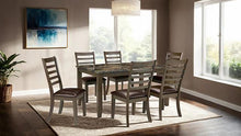 Load image into Gallery viewer, Adia 7 Pc Dinning Table Set Grey & Brown