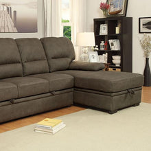 Load image into Gallery viewer, ALCESTER Brown & Gray Sectional w/ Sleeper, Ash