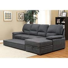 Load image into Gallery viewer, ALCESTER Brown & Gray Sectional w/ Sleeper, Ash