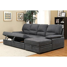 Load image into Gallery viewer, ALCESTER Brown & Gray Sectional w/ Sleeper, Ash