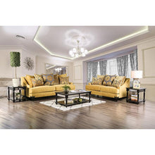 Load image into Gallery viewer, Viscontti Gold/Gray Sofa, Gold