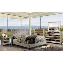 Load image into Gallery viewer, Anabelle E.King Bed Purple & Natural