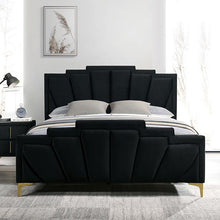 Load image into Gallery viewer, FLORIZEL Cal.King, E.King & Queen Bed, Black & Red