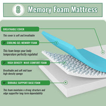 Load image into Gallery viewer, Coreopsis 8" Memory Foam Wave Comfort