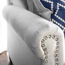 Load image into Gallery viewer, Giovanni Beige/Blue Love Seat