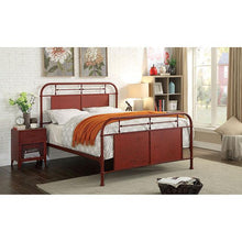 Load image into Gallery viewer, Haldus Cal.King, E.King, & Twin Bed White, Ivory, & Red