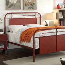 Load image into Gallery viewer, Haldus Cal.King, E.King, & Twin Bed White, Ivory, & Red