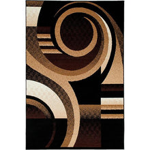 Load image into Gallery viewer, Blitar Brown Black, Brown Cream, & Gray 5' X 7' Area Rug