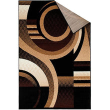 Load image into Gallery viewer, Blitar Brown Black, Brown Cream, & Gray 5' X 7' Area Rug