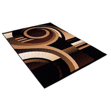 Load image into Gallery viewer, Blitar Brown Black, Brown Cream, & Gray 5' X 7' Area Rug