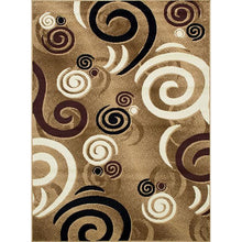 Load image into Gallery viewer, Blitar Brown Black, Brown Cream, & Gray 5' X 7' Area Rug