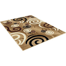 Load image into Gallery viewer, Blitar Brown Black, Brown Cream, & Gray 5' X 7' Area Rug